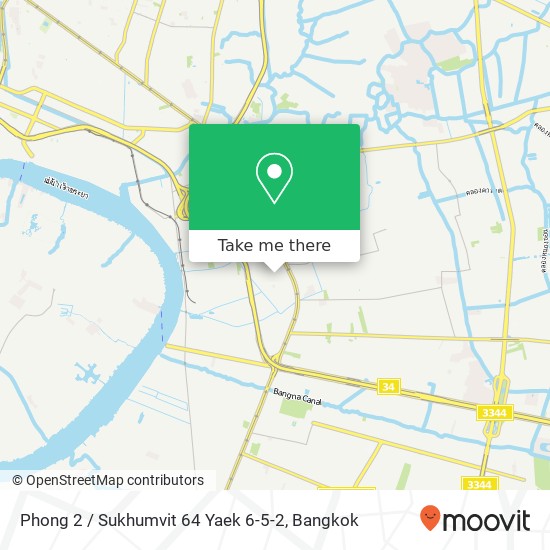 Phong 2 / Sukhumvit 64 Yaek 6-5-2 map