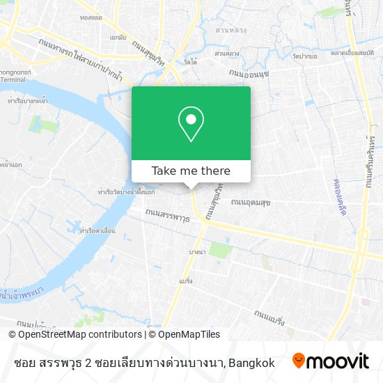 ซอย สรรพวุธ 2 ซอยเลียบทางด่วนบางนา map