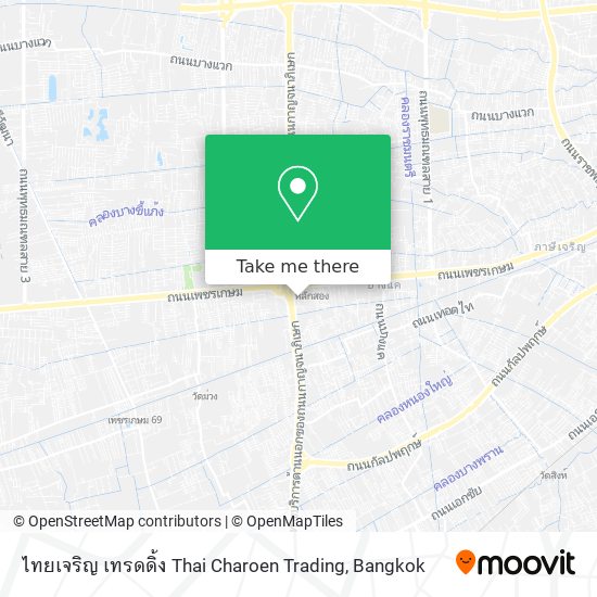 ไทยเจริญ เทรดดิ้ง Thai Charoen Trading map