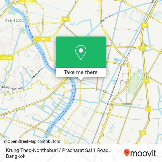 Krung Thep-Nonthaburi / Pracharat Sai 1 Road map