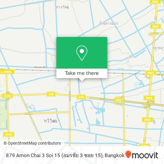 879 Amon Chai 3 Soi 15 (อมรชัย 3 ซอย 15) map