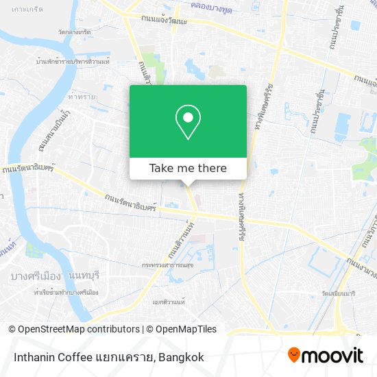 Inthanin Coffee แยกแคราย map