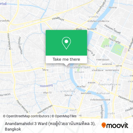 Anandamahidol 3 Ward (หอผู้ป่วยอานันทมหิดล 3) map