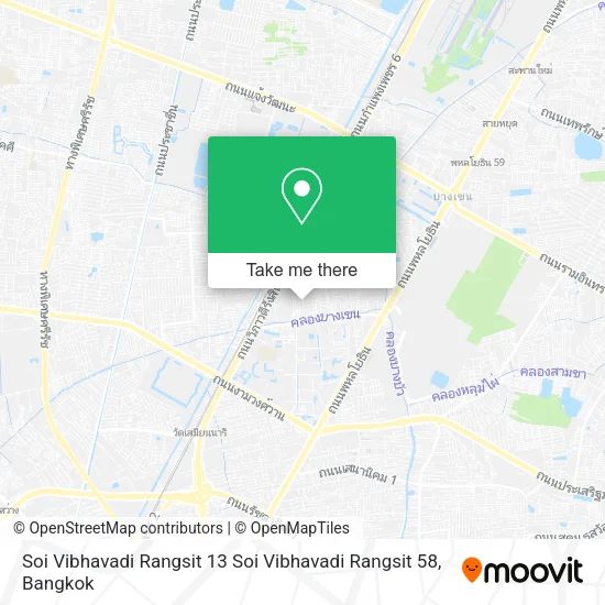 Soi Vibhavadi Rangsit 13 Soi Vibhavadi Rangsit 58 map