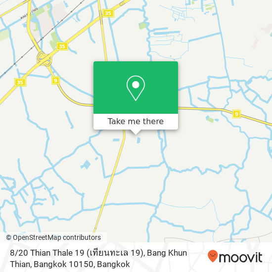 8 / 20 Thian Thale 19 (เทียนทะเล 19), Bang Khun Thian, Bangkok 10150 map