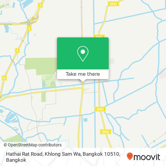 Hathai Rat Road, Khlong Sam Wa, Bangkok 10510 map