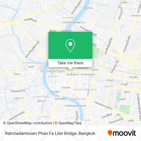 Ratchadamnoen Phan Fa Lilat Bridge map