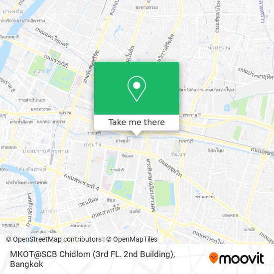 MKOT@SCB Chidlom (3rd FL. 2nd Building) map