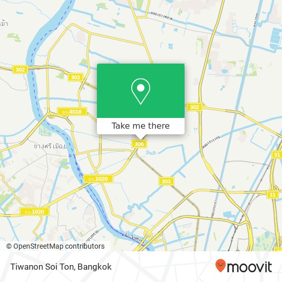 Tiwanon Soi Ton map