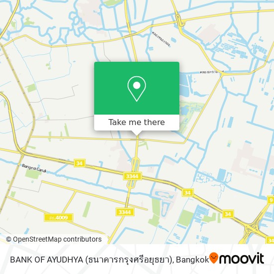 BANK OF AYUDHYA (ธนาคารกรุงศรีอยุธยา) map