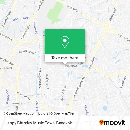 Happy Birthday Music Town map