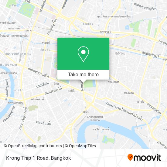 Krong Thip 1 Road map