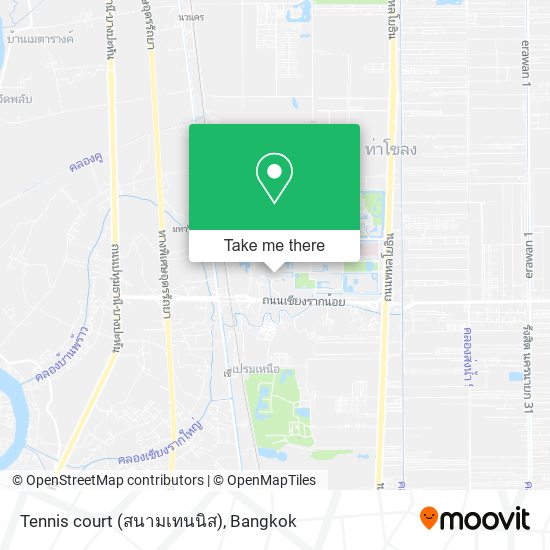 Tennis court (สนามเทนนิส) map