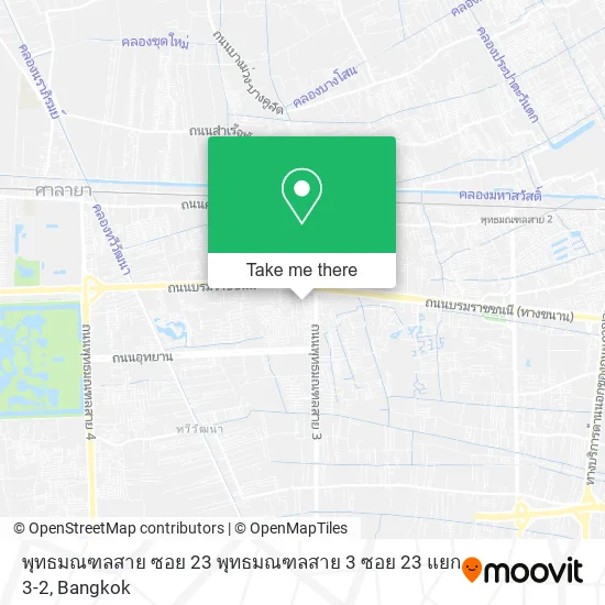 พุทธมณฑลสาย ซอย 23 พุทธมณฑลสาย 3 ซอย 23 แยก 3-2 map