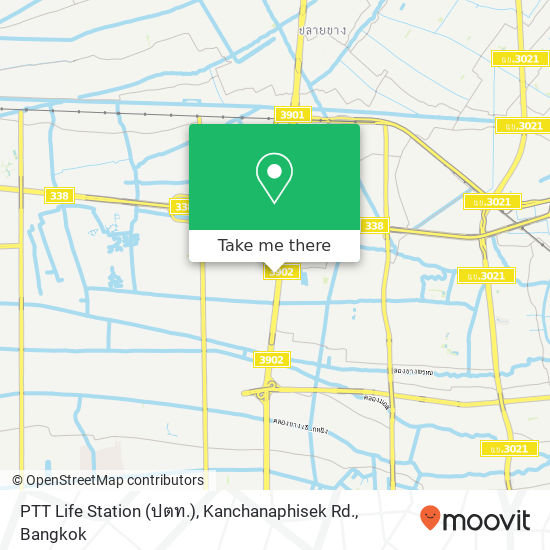 PTT Life Station (ปตท.), Kanchanaphisek Rd. map