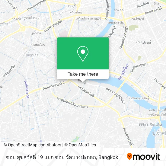 ซอย สุขสวัสดิ์ 19 แยก ซอย วัดบางปะกอก map