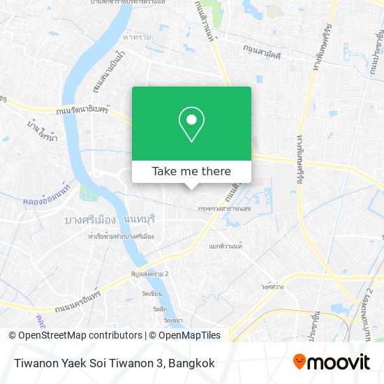 Tiwanon Yaek Soi Tiwanon 3 map