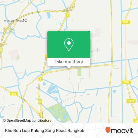 Khu Bon Liap Khlong Song Road map