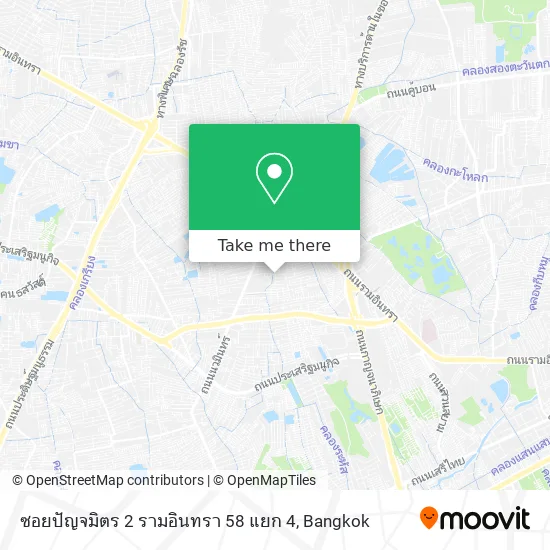 ซอยปัญจมิตร 2 รามอินทรา 58 แยก 4 map