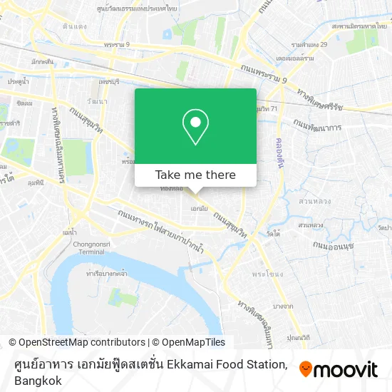 ศูนย์​อาหาร​ เอกมัย​ฟู๊ด​สเตชั่น Ekkamai Food Station map