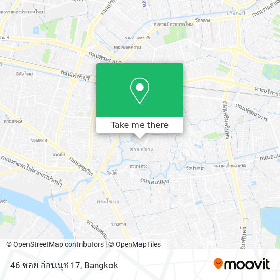 46 ซอย อ่อนนุช 17 map