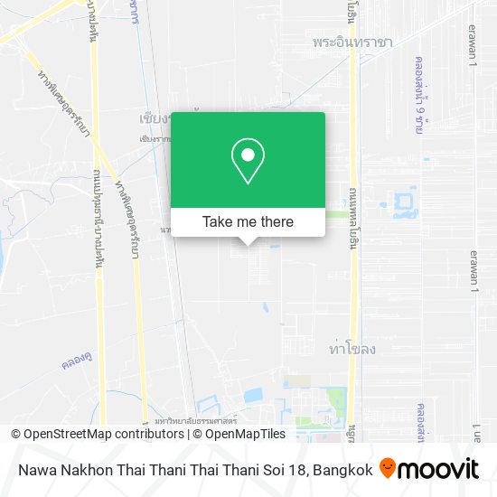 Nawa Nakhon Thai Thani Thai Thani Soi 18 map