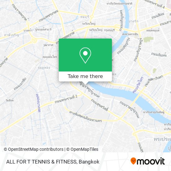 ALL FOR T  TENNIS & FITNESS map