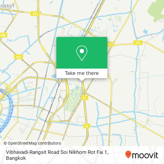 Vibhavadi-Rangsit Road Soi Nikhom Rot Fai 1 map