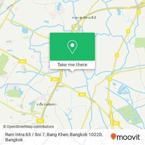 Ram Intra 65 / Soi 7, Bang Khen, Bangkok 10220 map