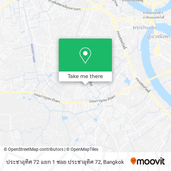 ประชาอุทิศ 72 แยก 1 ซอย ประชาอุทิศ 72 map