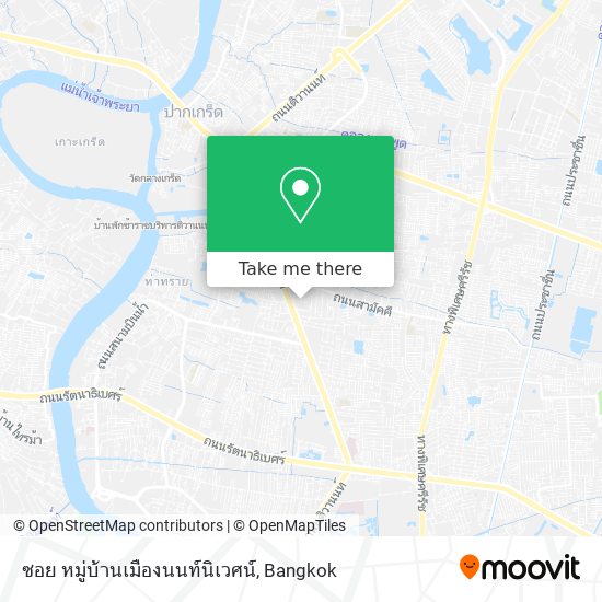 ซอย หมู่บ้านเมืองนนท์นิเวศน์ map