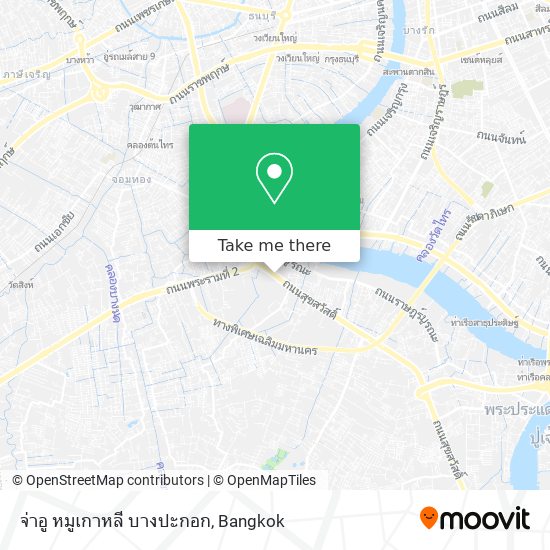 จ่าอู หมูเกาหลี บางปะกอก map