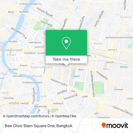 Bee Choo Siam Square One map