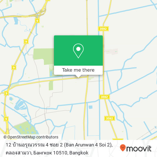 12 บ้านอรุณวรรณ 4 ซอย 2 (Ban Arunwan 4 Soi 2), คลองสามวา, Бангкок 10510 map