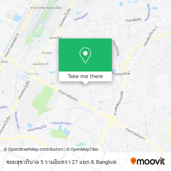 ซอยสุขาภิบาล 5 รามอินทรา 27 แยก 8 map