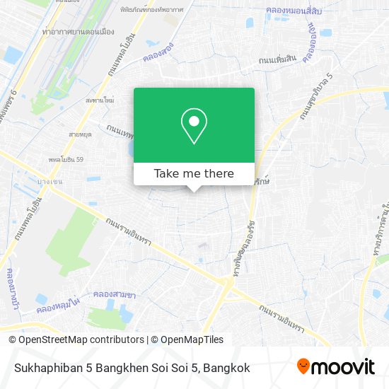 Sukhaphiban 5 Bangkhen Soi Soi 5 map