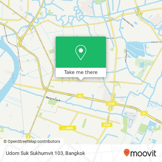 Udom Suk Sukhumvit 103 map