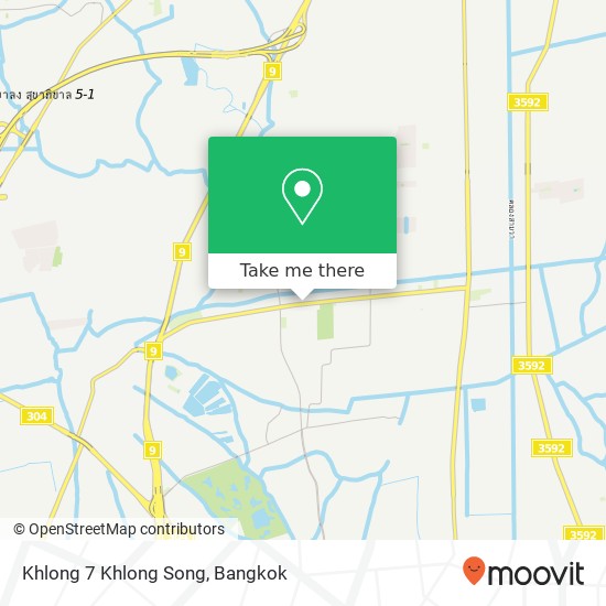 Khlong 7 Khlong Song map