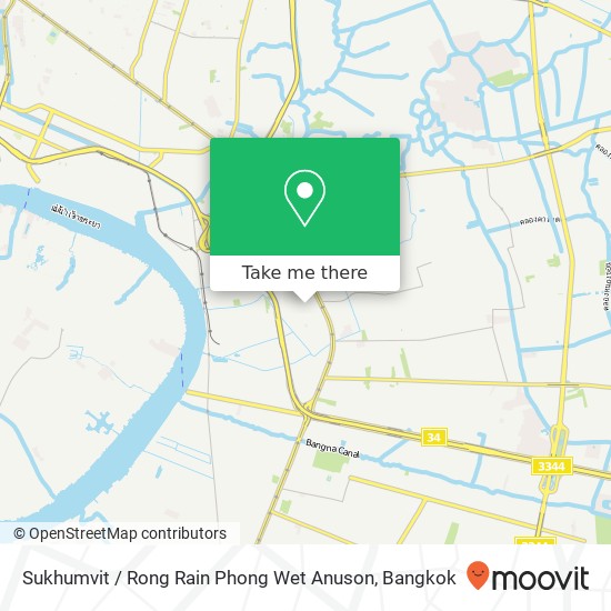 Sukhumvit / Rong Rain Phong Wet Anuson map
