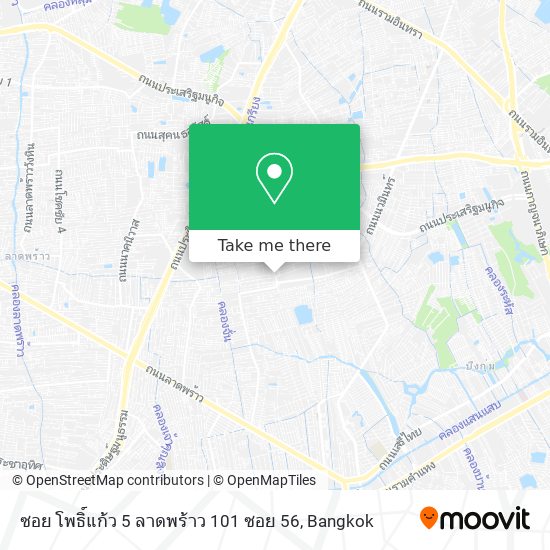 ซอย โพธิ์แก้ว 5 ลาดพร้าว 101 ซอย 56 map