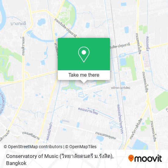 Conservatory of Music (วิทยาลัยดนตรี ม.รังสิต) map