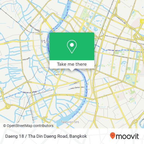 Daeng 18 / Tha Din Daeng Road map