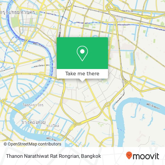 Thanon Narathiwat Rat Rongrian map
