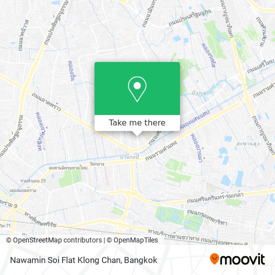 Nawamin Soi Flat Klong Chan map