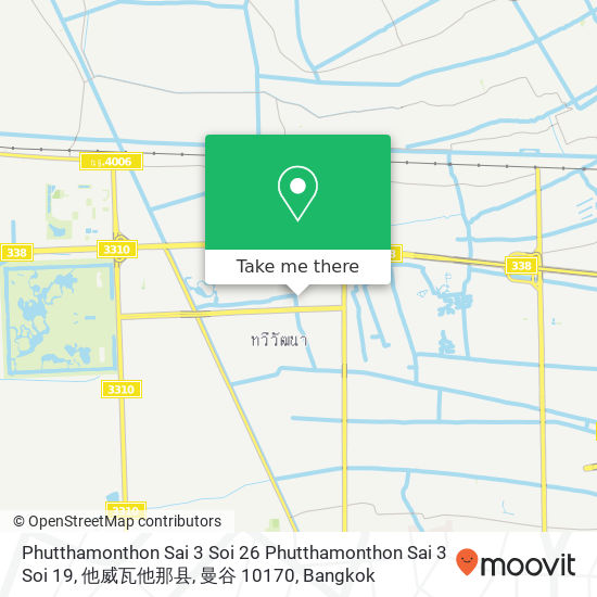 Phutthamonthon Sai 3 Soi 26 Phutthamonthon Sai 3 Soi 19, 他威瓦他那县, 曼谷 10170 map