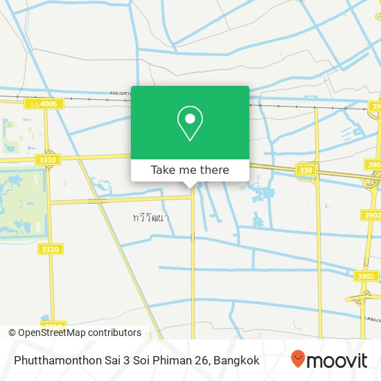 Phutthamonthon Sai 3 Soi Phiman 26 map