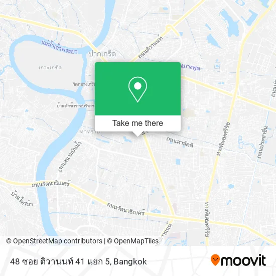 48 ซอย ติวานนท์ 41 แยก 5 map