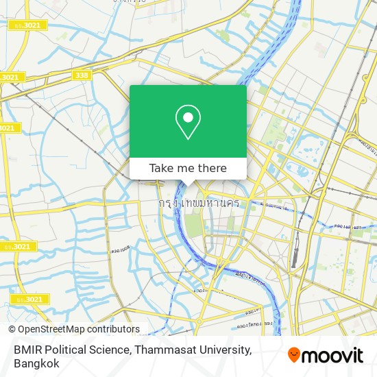 BMIR Political Science, Thammasat University map