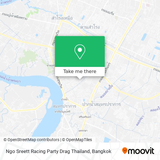 Ngo Sreett Racing Party Drag Thailand map