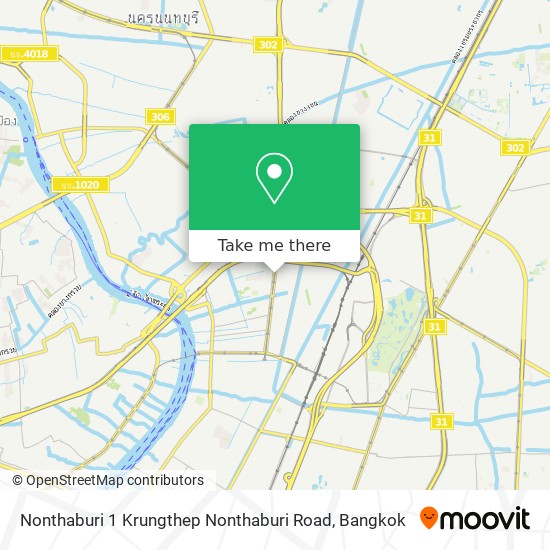 Nonthaburi 1 Krungthep Nonthaburi Road map